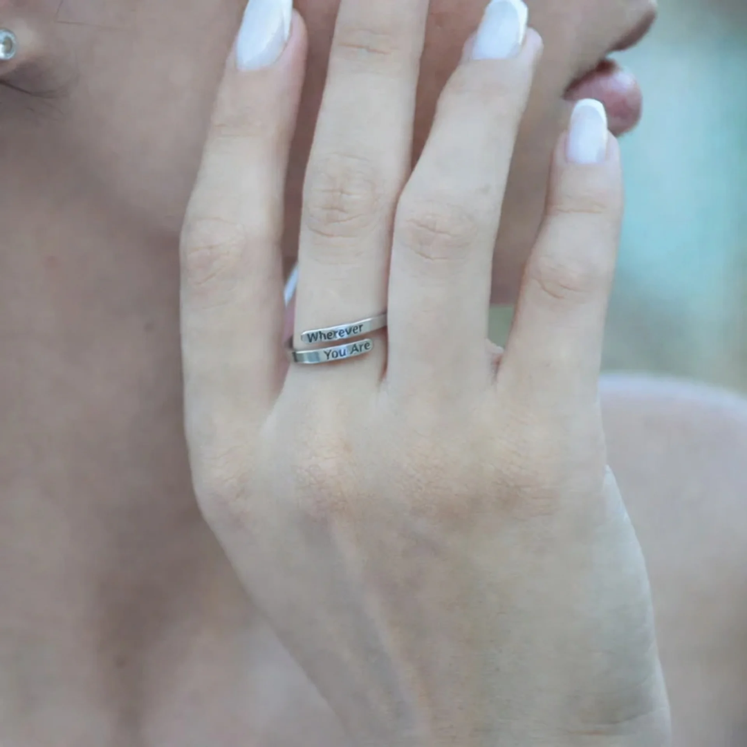 Bague "Partout où vous serez"