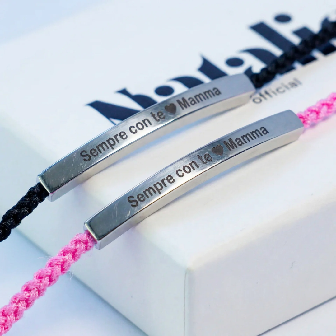Bracciale con Incisione "Sempre con te, Mamma"