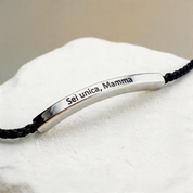 Bracciale con Incisione "Sei unica, Mamma"