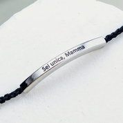 Bracciale con Incisione "Sei unica, Mamma"
