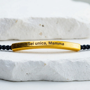 Bracciale con Incisione "Sei unica, Mamma"
