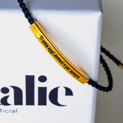 Bracelet avec gravure "Je t'aime aujourd'hui, demain et toujours".