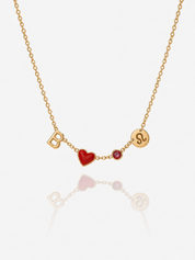COLLANA CON INIZIALE A FORMA DI CUORE