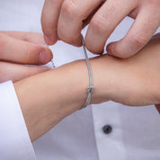 Coppia di 2 Bracciali Nodo d'Amore