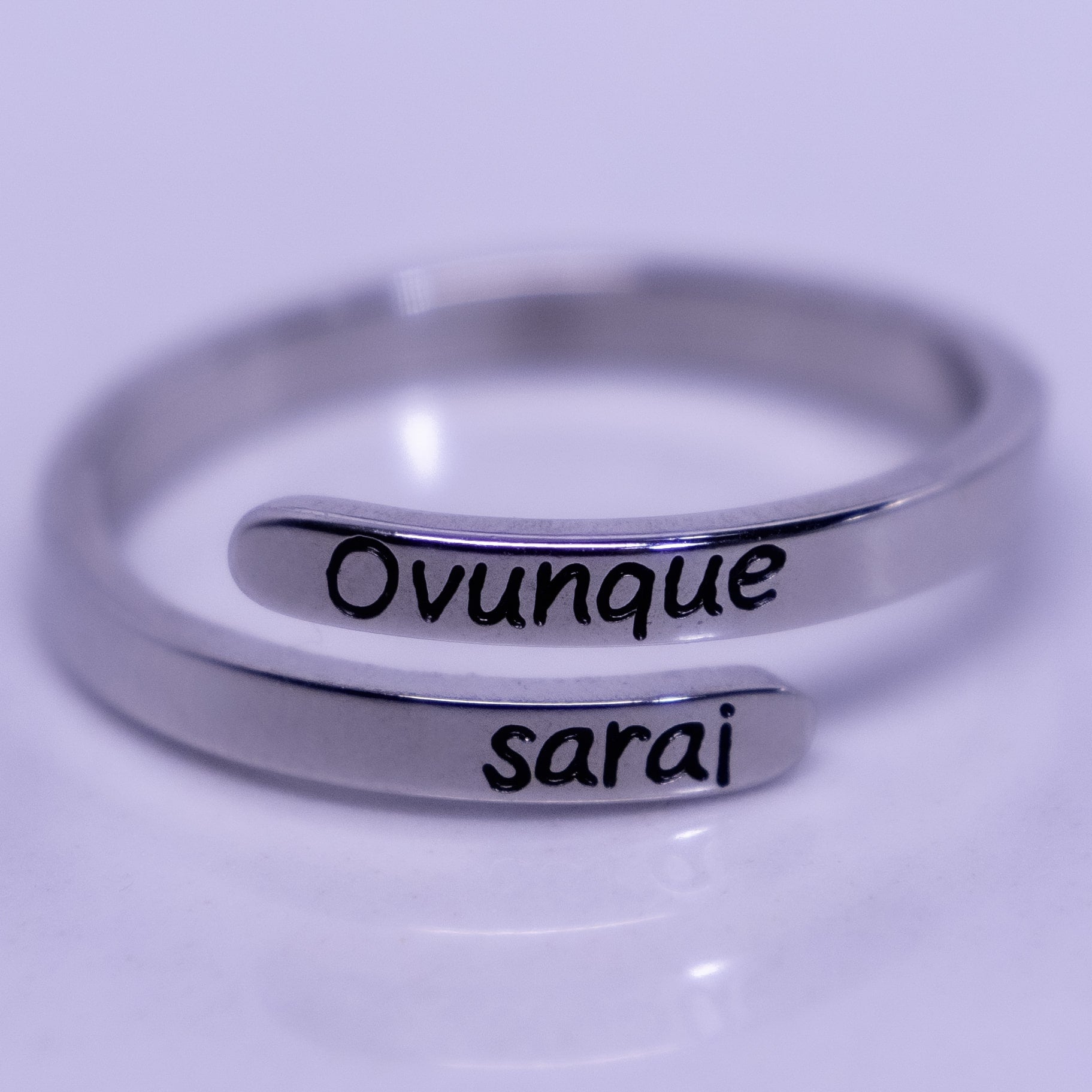 Bague "EVERYWHERE YOU WILL BE" (Partout où vous serez)