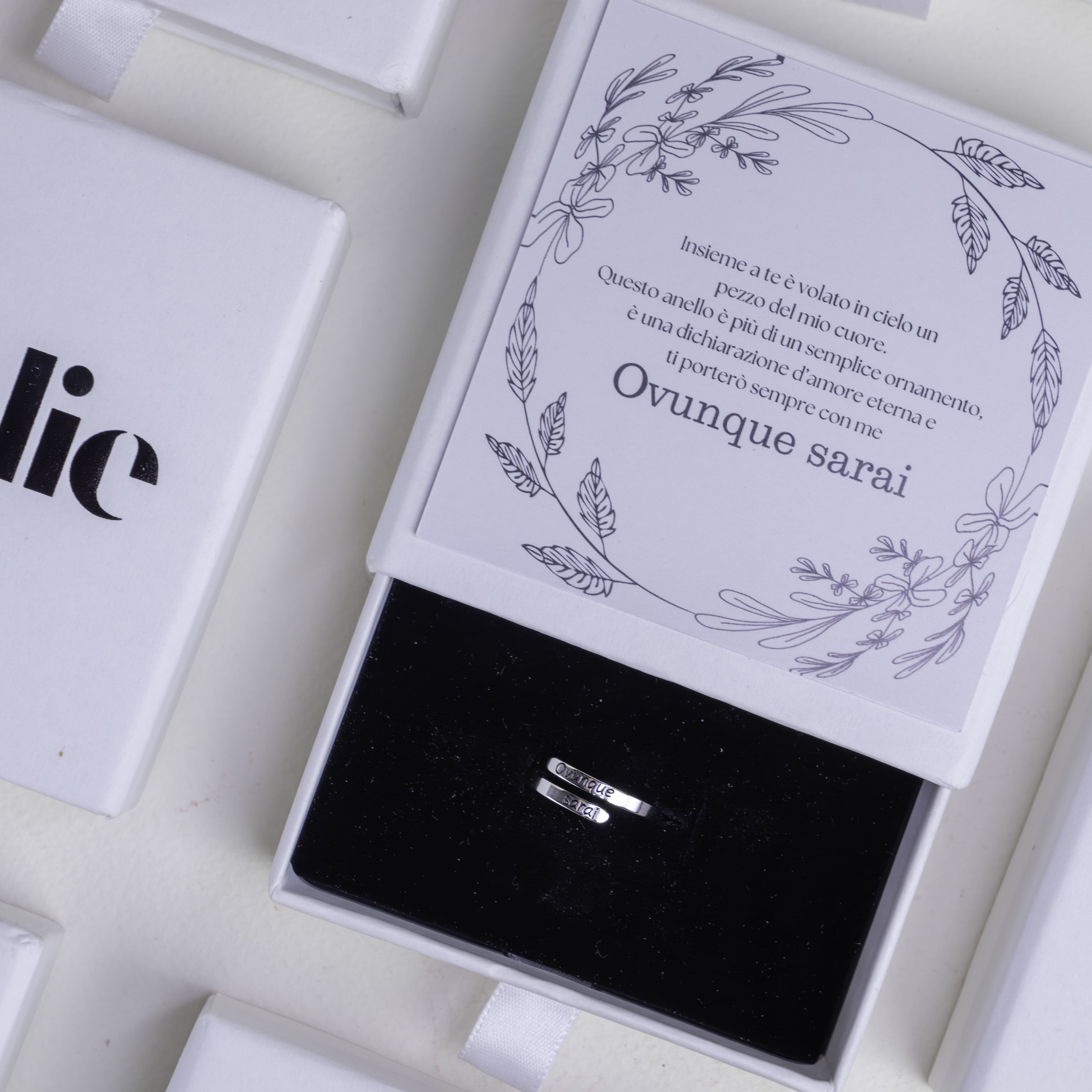 Bague "EVERYWHERE YOU WILL BE" (Partout où vous serez)