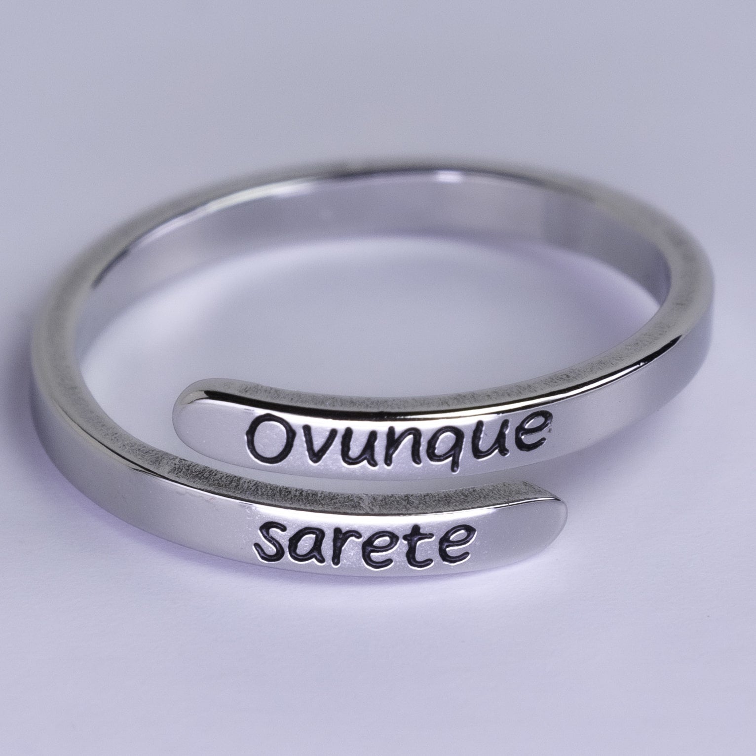 Bague "EVERYWHERE YOU WILL BE" (Partout où vous serez)