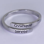 Bague "EVERYWHERE YOU WILL BE" (Partout où vous serez)