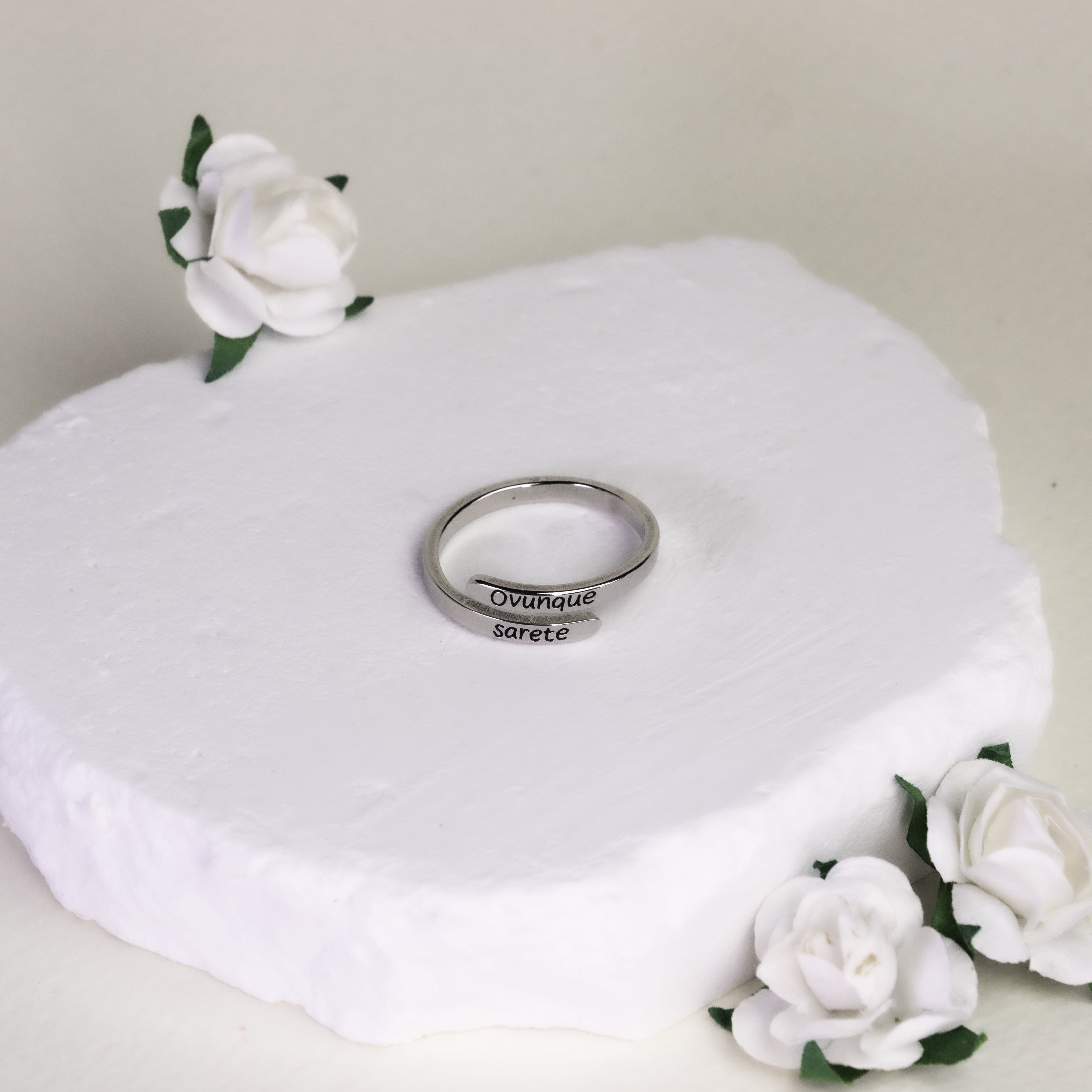 Bague "EVERYWHERE YOU WILL BE" (Partout où vous serez)